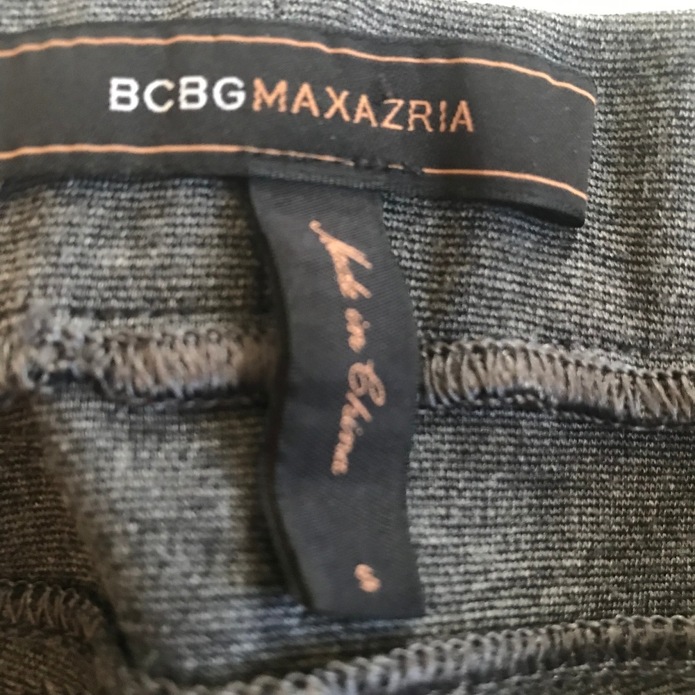 BCBG Charcoal Moto Leggings w/ Zippers sz S - Picture 8 of 8